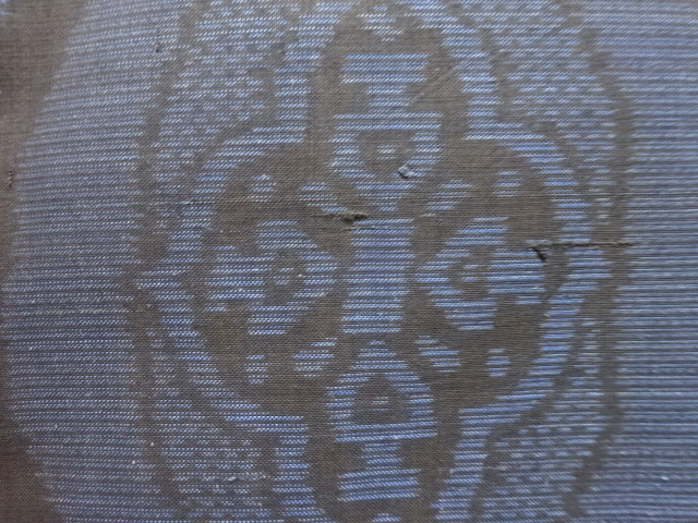 JAPANESE KIMONO / ANTIQUE KIMONO / SILK / DORO OSHIMA TSUMUGI / WOVEN SHOKKO
